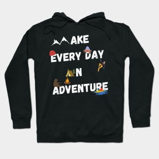 Funny Outdoorsmen Adventure day white Hoodie